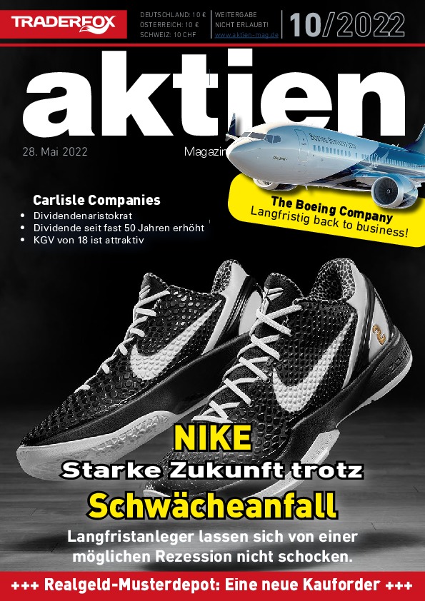 Cover des Aktien-Magazins 10 / 2022 vom 27. Mai 2022
