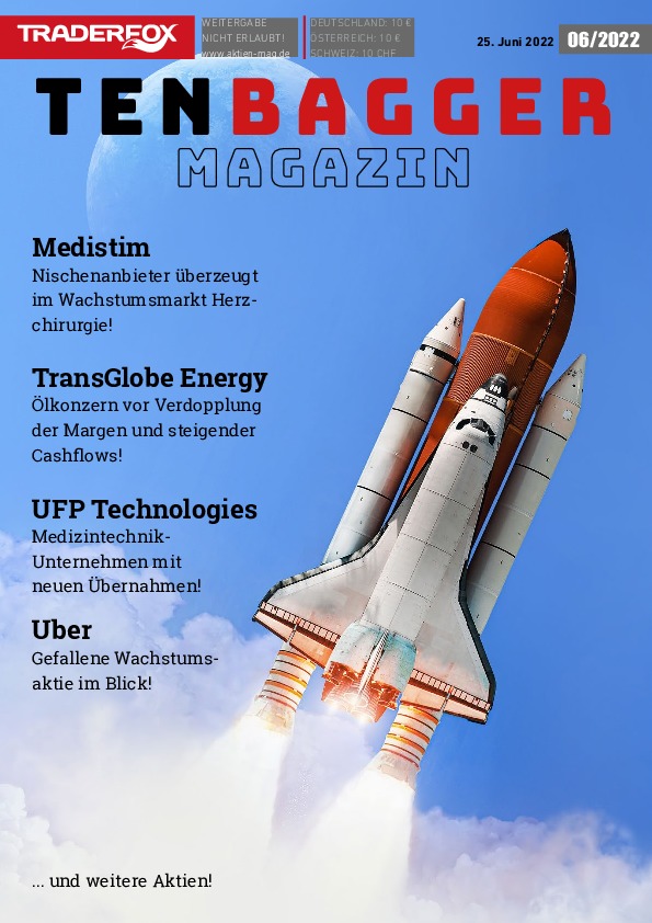 Cover des Tenbagger Magazins 06 / 2022 vom 24. Juni 2022
