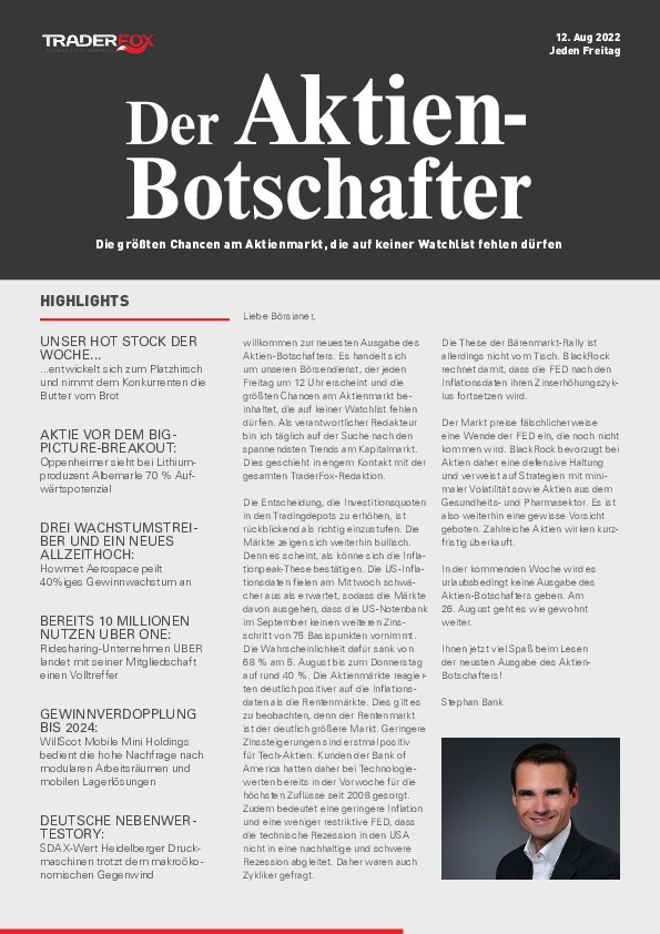 Cover des Trendfollowing-Magazin 12 / 2022 vom 12. August 2022