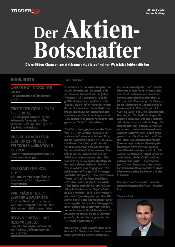 Cover des Trendfollowing-Magazin 13 / 2022 vom 26. August 2022