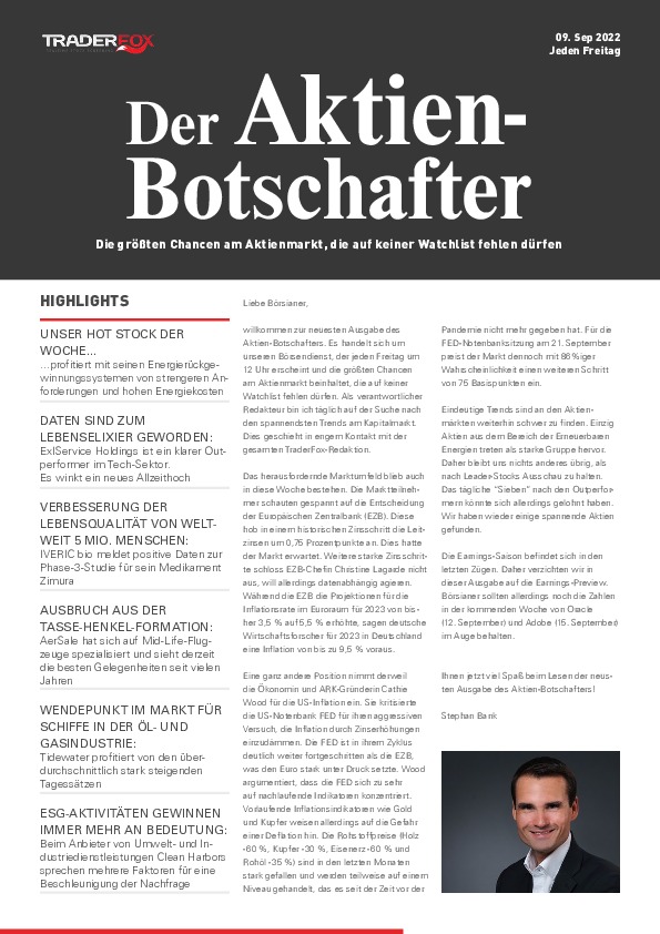 Cover des Trendfollowing-Magazin 15 / 2022 vom 09. September 2022