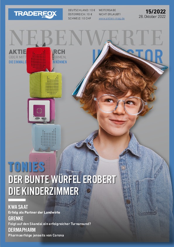 Cover des Nebenwerte Investor-Magazins 15 / 2022 vom 27. Oktober 2022
