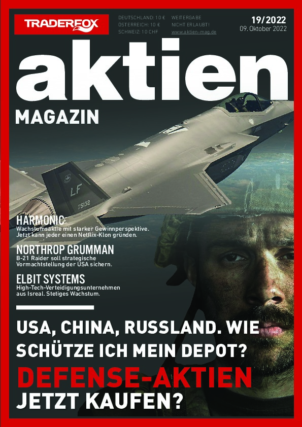 Cover des Aktien-Magazins 19 / 2022 vom 08. Oktober 2022