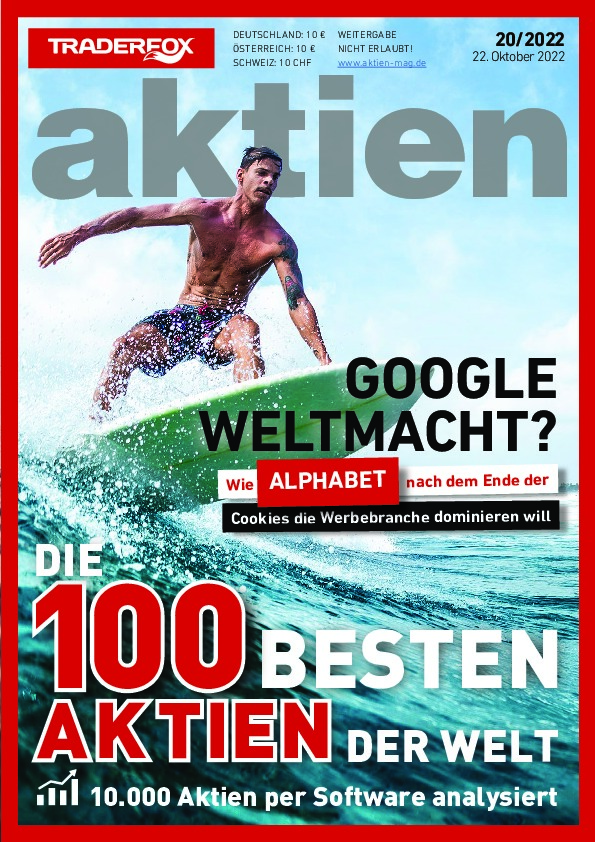 Cover des Aktien-Magazins 20 / 2022 vom 21. Oktober 2022