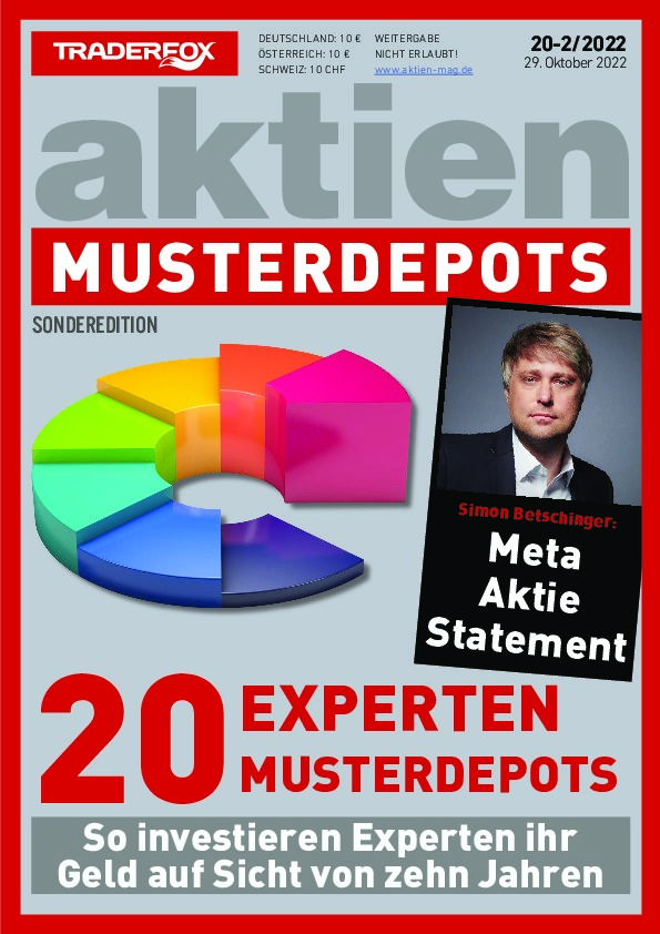 Cover des Aktien-Magazins 20-2 / 2022 vom 28. Oktober 2022