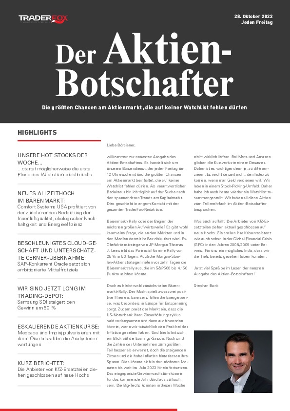 Cover des Trendfollowing-Magazin 22 / 2022 vom 28. Oktober 2022