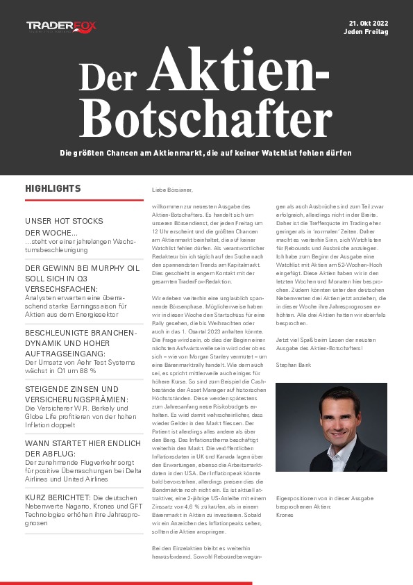 Cover des Trendfollowing-Magazin 21 / 2022 vom 21. Oktober 2022