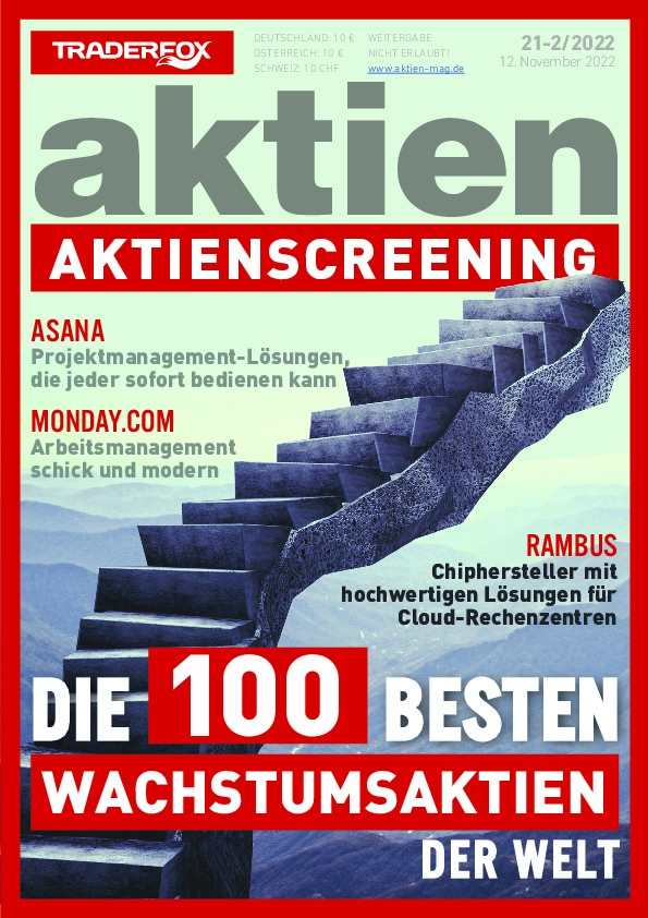 Cover des Aktien-Magazins 21-2 / 2022 vom 11. November 2022