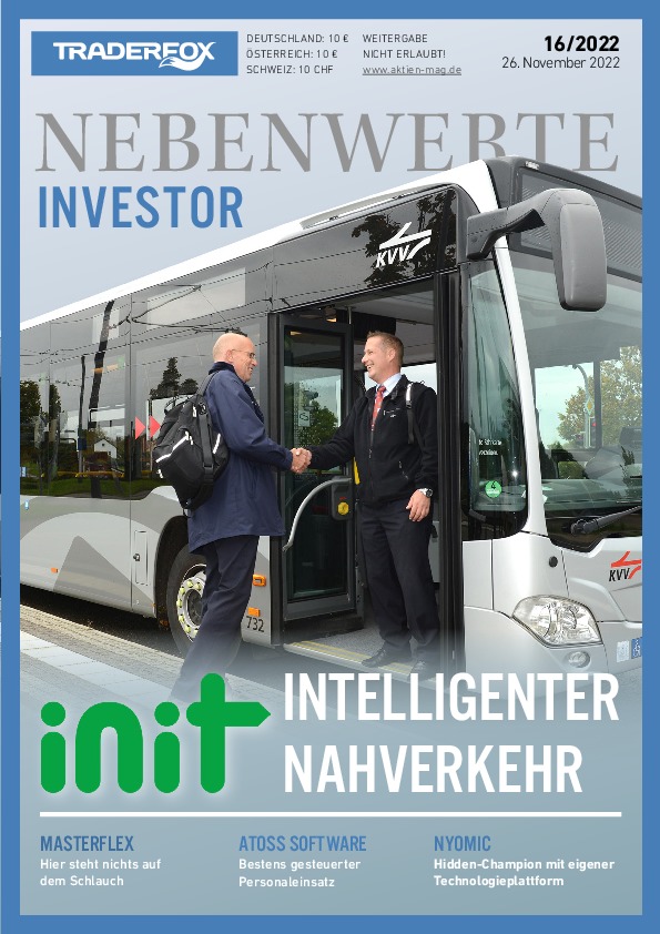Cover des Nebenwerte Investor-Magazins 16 / 2022 vom 25. November 2022