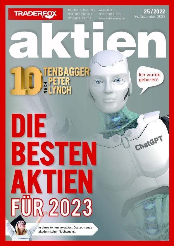Cover des Aktien-Magazins 25 / 2022 vom 23. Dezember 2022
