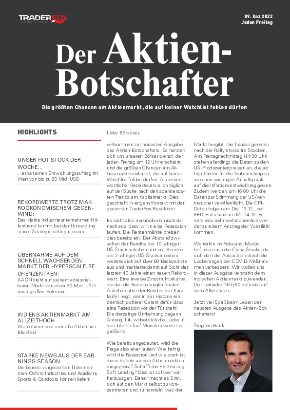 Cover des Trendfollowing-Magazin 27 / 2022 vom 09. Dezember 2022