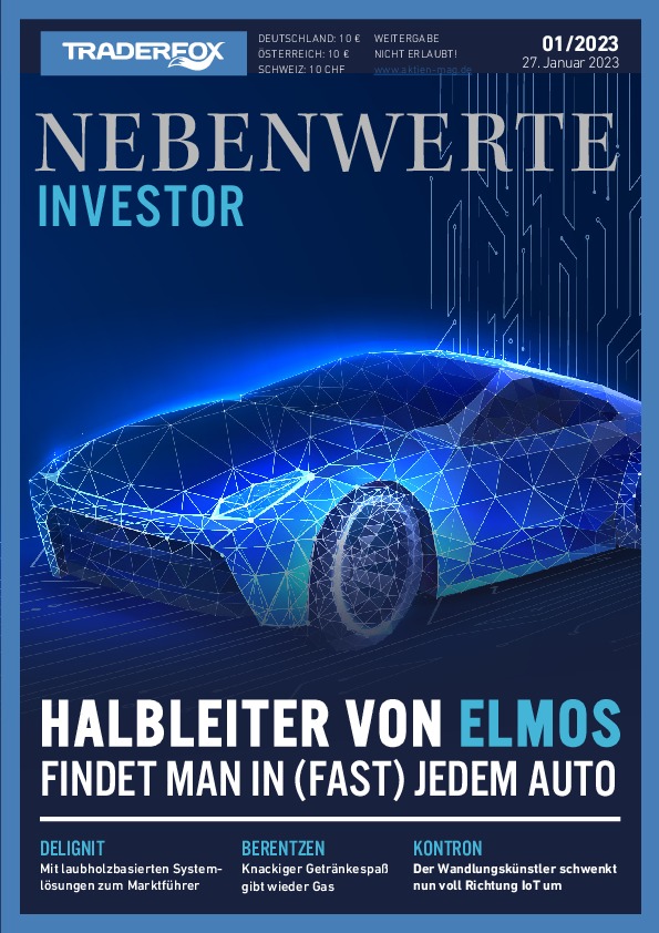 Cover des Nebenwerte Investor-Magazins 01 / 2023 vom 26. Januar 2023