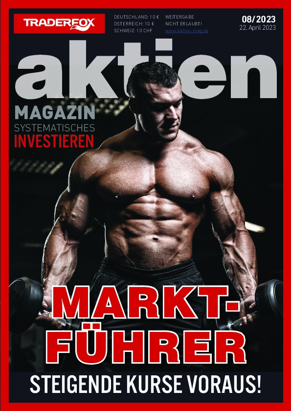Cover des Aktien-Magazins 08 / 2023 vom 21. April 2023