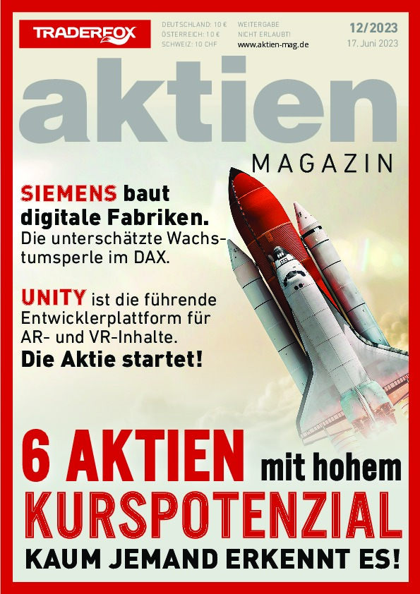 Cover des Aktien-Magazins 12 / 2023 vom 16. Juni 2023