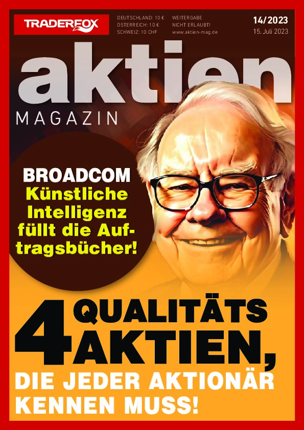 Cover des Aktien-Magazins 14 / 2023 vom 14. Juli 2023