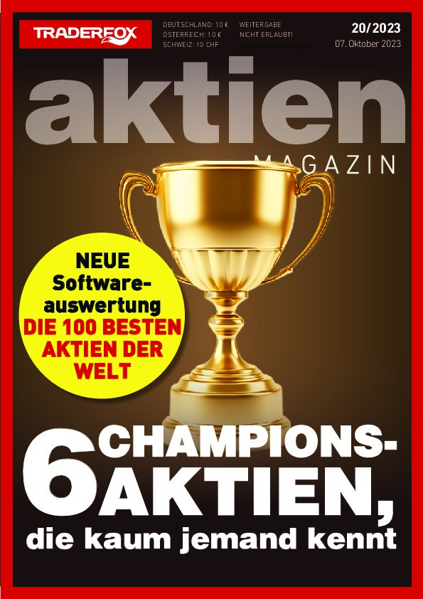Cover des Aktien-Magazins 20 / 2023 vom 06. Oktober 2023