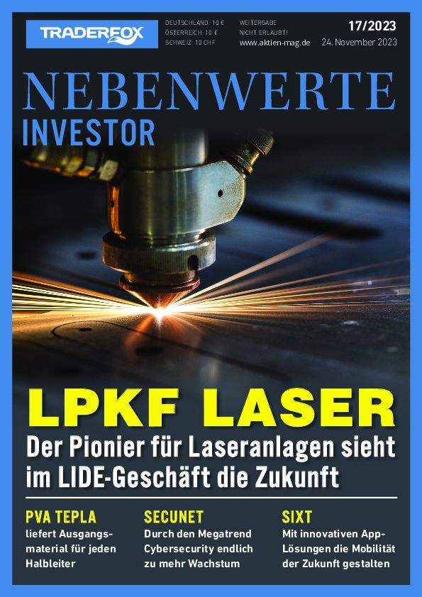 Cover des Nebenwerte Investor-Magazins 17 / 2023 vom 23. November 2023