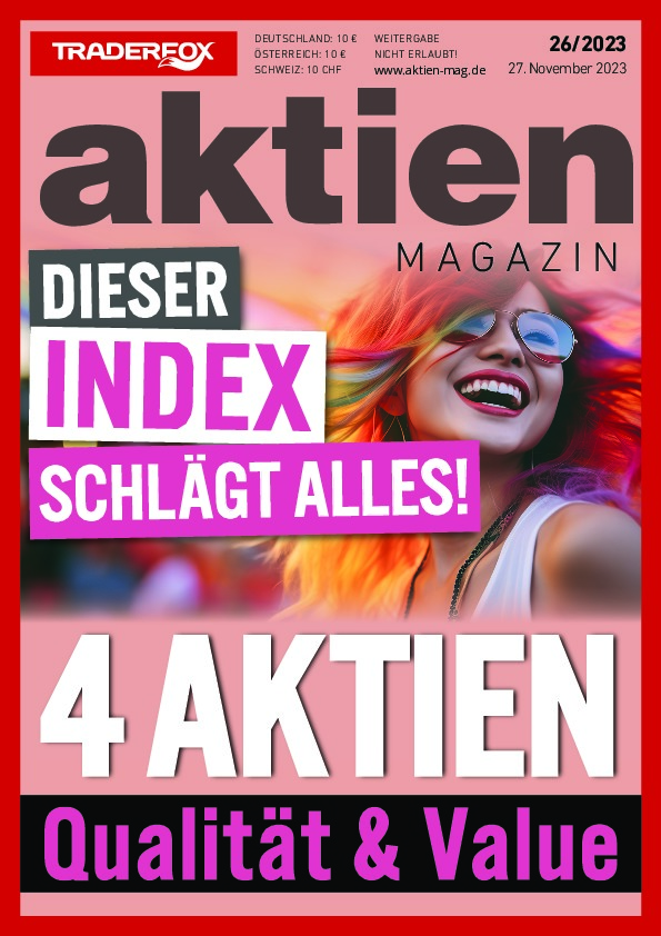 Cover des Aktien-Magazins 26 / 2023 vom 27. November 2023