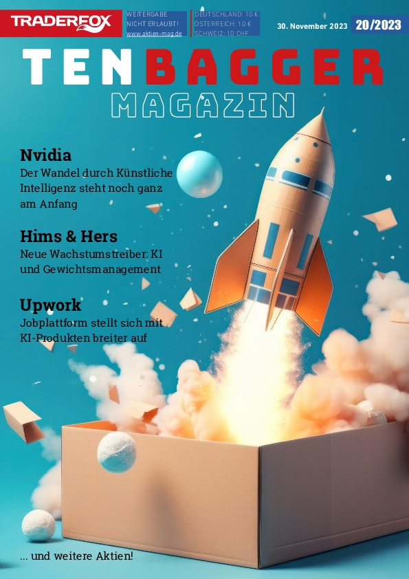 Cover des Tenbagger Magazins 20 / 2023 vom 29. November 2023