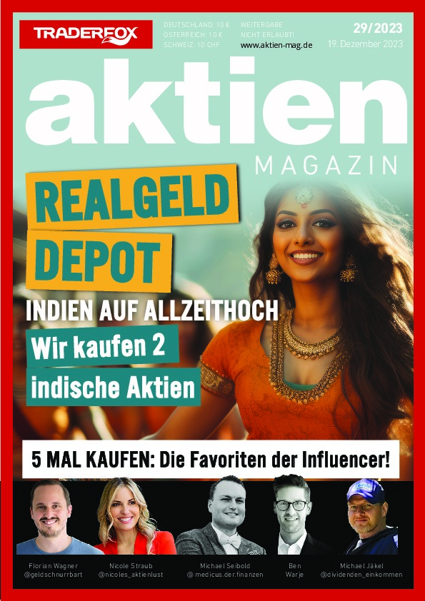 Cover des Aktien-Magazins 29 / 2023 vom 18. Dezember 2023