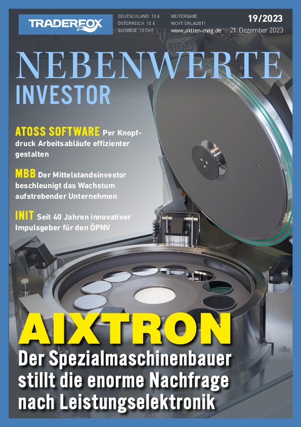 Cover des Nebenwerte Investor-Magazins 19 / 2023 vom 21. Dezember 2023