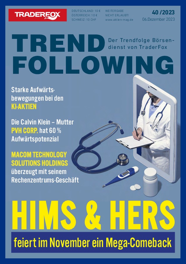 Cover des Trendfollowing-Magazin 40 / 2023 vom 06. Dezember 2023