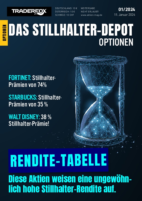 Cover des Stillhalter-Depot-Magazins 01 / 2024 vom 11. Januar 2024