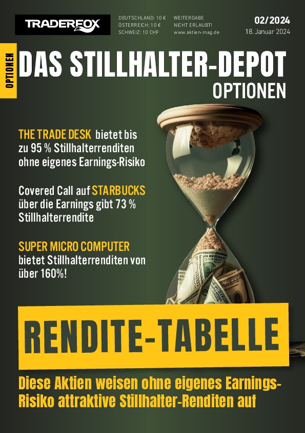 Cover des Stillhalter-Depot-Magazins 02 / 2024 vom 18. Januar 2024