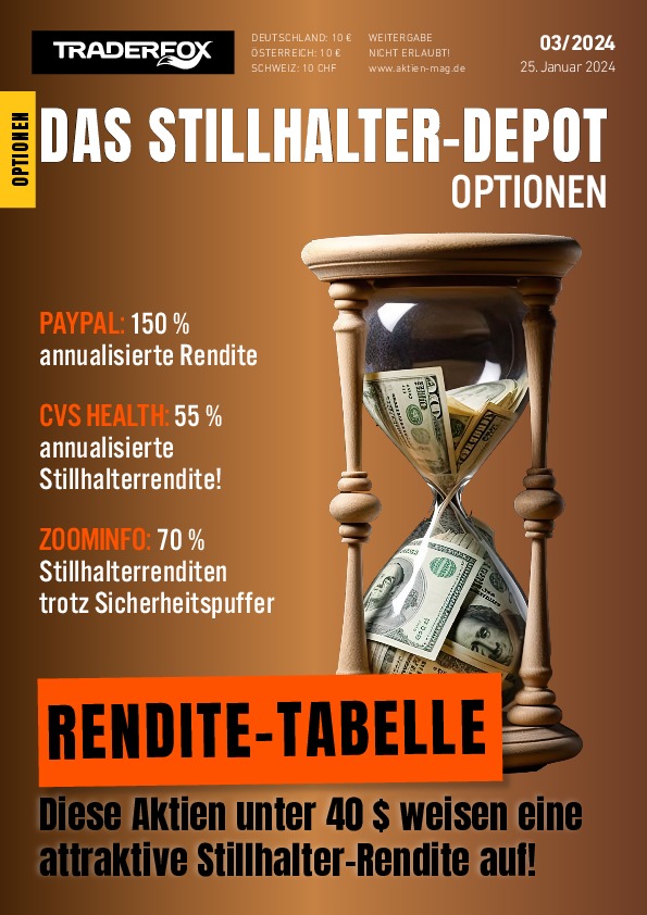 Cover des Stillhalter-Depot-Magazins 03 / 2024 vom 25. Januar 2024