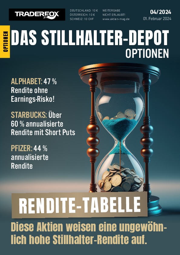 Cover des Stillhalter-Depot-Magazins 04 / 2024 vom 01. Februar 2024