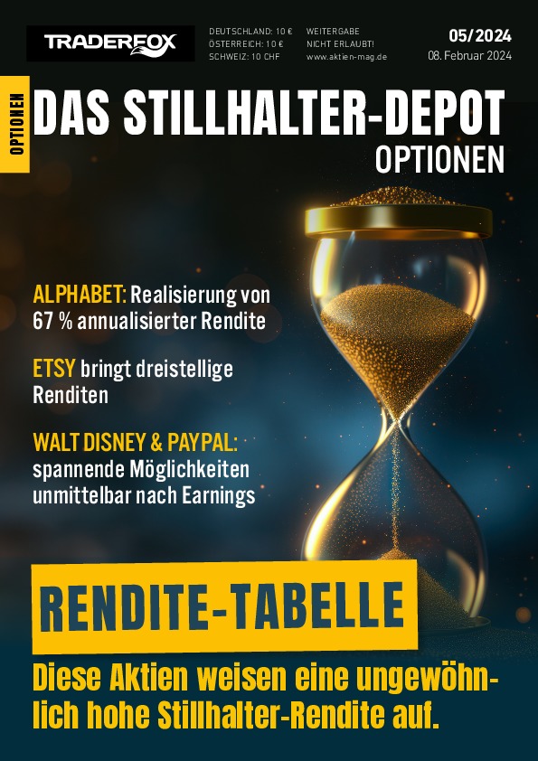 Cover des Stillhalter-Depot-Magazins 05 / 2024 vom 08. Februar 2024