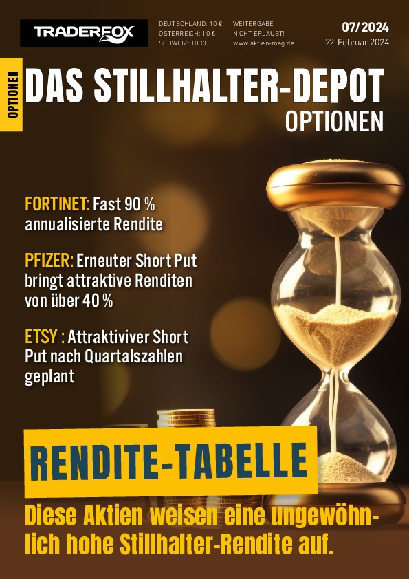 Cover des Stillhalter-Depot-Magazins 07 / 2024 vom 22. Februar 2024
