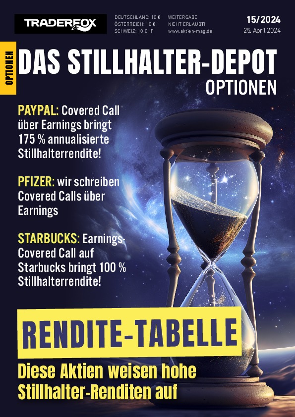 Cover des Stillhalter-Depot-Magazins 15 / 2024 vom 25. April 2024