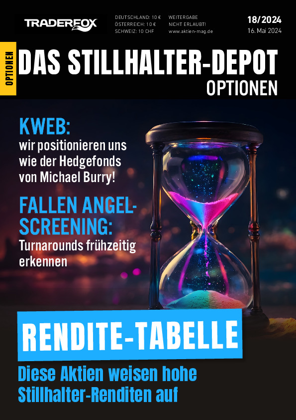 Cover des Stillhalter-Depot-Magazins 18 / 2024 vom 16. Mai 2024