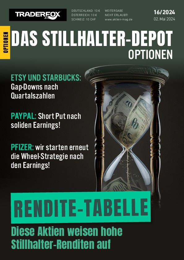 Cover des Stillhalter-Depot-Magazins 16 / 2024 vom 02. Mai 2024