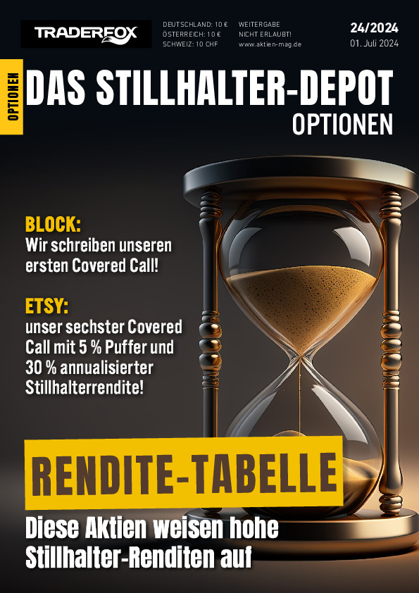 Cover des Stillhalter-Depot-Magazins 24 / 2024 vom 01. Juli 2024