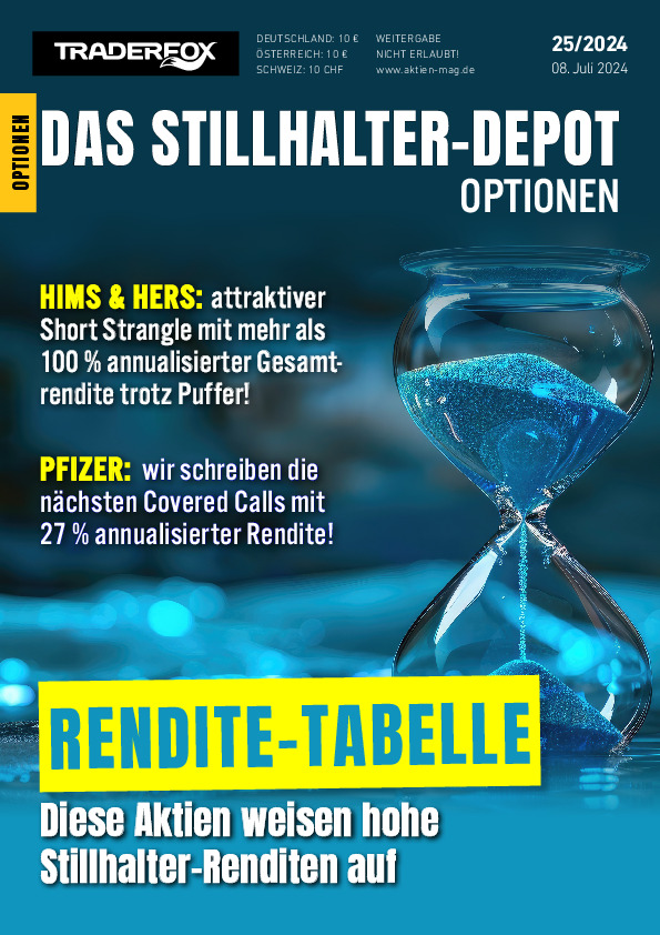 Cover des Stillhalter-Depot-Magazins 25 / 2024 vom 08. Juli 2024