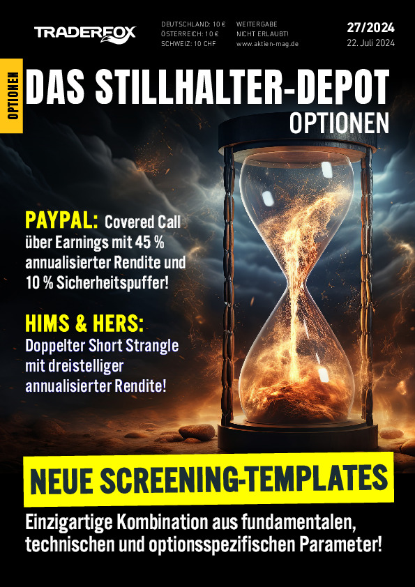 Cover des Stillhalter-Depot-Magazins 27 / 2024 vom 22. Juli 2024