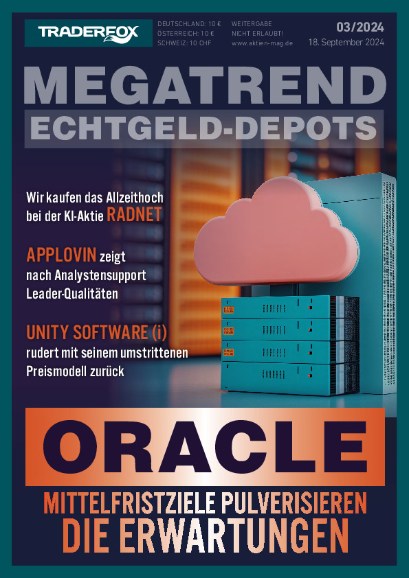 Cover des Megatrend-Echtgeld-Depots 03 / 2024 vom 18. September 2024