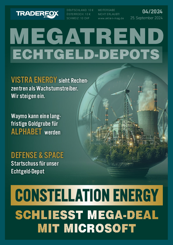 Cover des Megatrend-Echtgeld-Depots 04 / 2024 vom 25. September 2024
