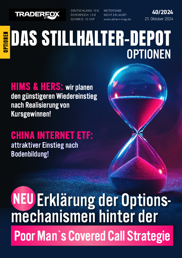 Cover des Stillhalter-Depot-Magazins 40 / 2024 vom 21. Oktober 2024