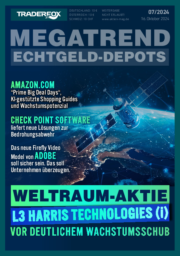 Cover des Megatrend-Echtgeld-Depots 07 / 2024 vom 16. Oktober 2024