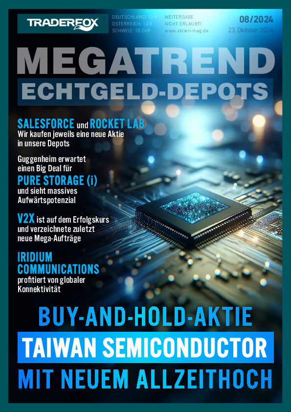 Cover des Megatrend-Echtgeld-Depots 08 / 2024 vom 23. Oktober 2024