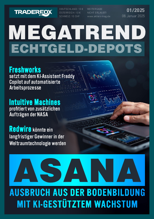 Cover des Megatrend-Echtgeld-Depots 01/2025 vom 08. Januar 2025