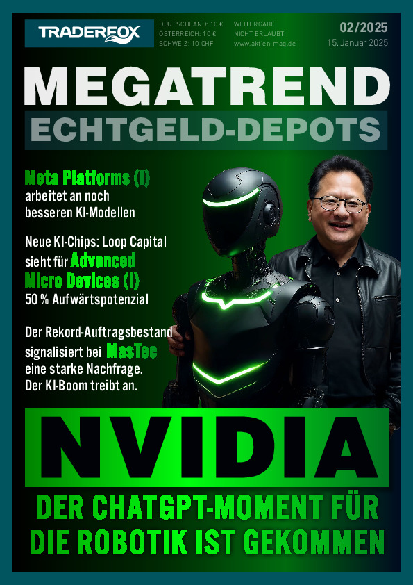 Cover des Megatrend-Echtgeld-Depots 02/2025 vom 15. Januar 2025