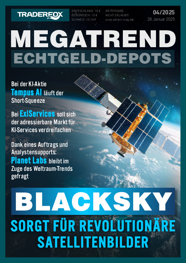 Cover des Megatrend-Echtgeld-Depots 04/2025 vom 28. Januar 2025