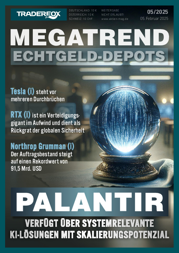 Cover des Megatrend-Echtgeld-Depots 05/2025 vom 05. Februar 2025