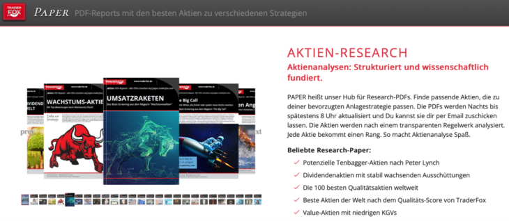 Paper für Umsatzraketen