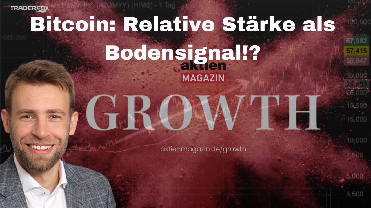 GROWTH: Relative Stärke Index als Bodenbildungssignal. Bitcoin als Stellvertreter der Wachstumswerte
