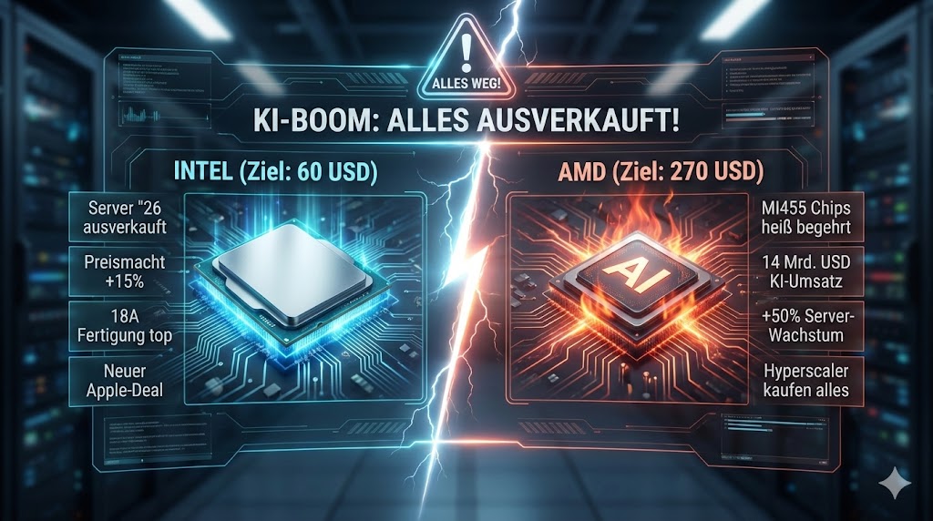 Die Analysten von KeyBanc stufen beide Chiphersteller auf 